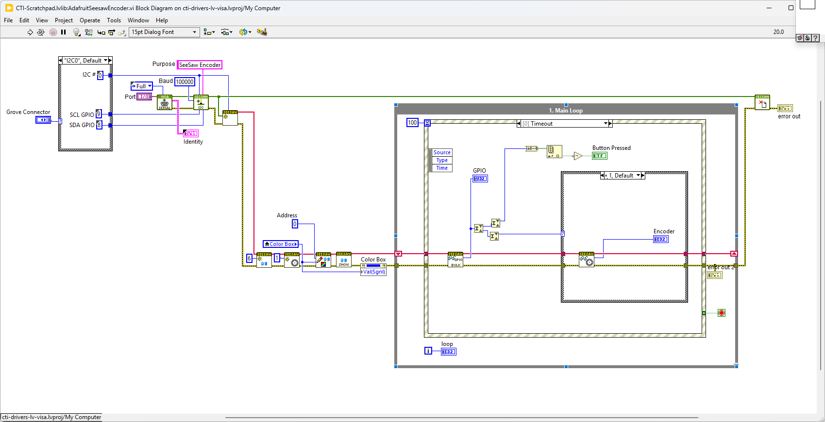 AdaFruitI2CRotaryEncoder BD