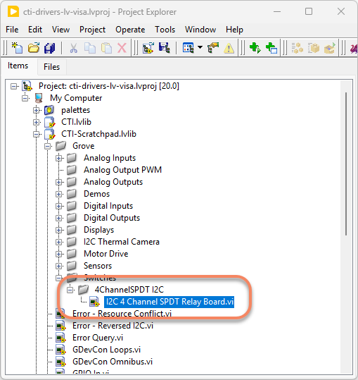 Grove4ChannelSPDTRelayProject