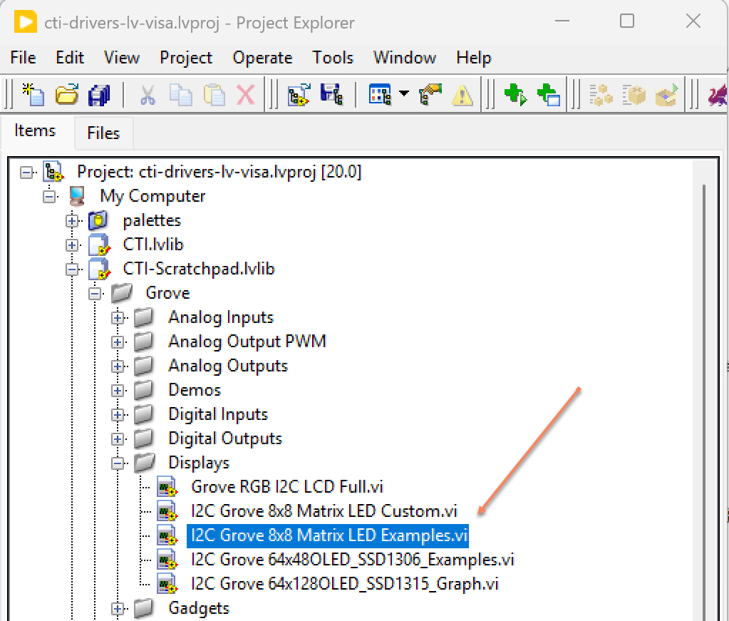 Grove8x8RGBLEDExamplesProject