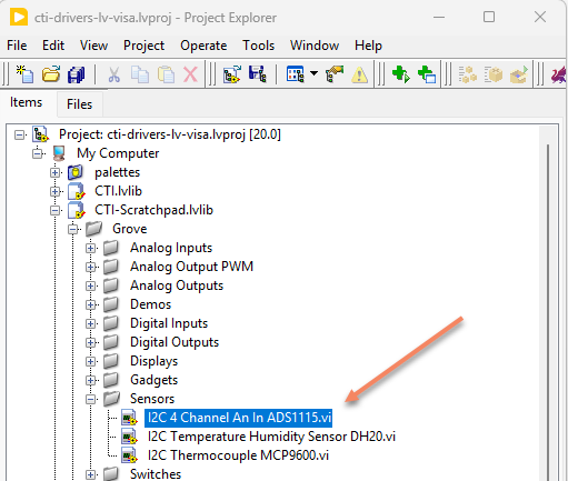GroveADS11154ChanADCProject