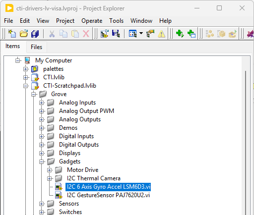 GroveI2C 6AxisGyroAccel LSM6D3 Project