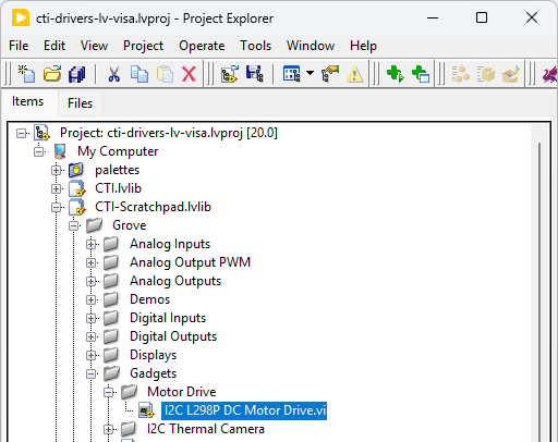 GroveI2CDCMotorDriveL298 Project