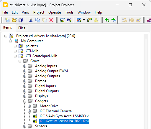 GroveI2CGestureSensor PAJ7620U2 Project