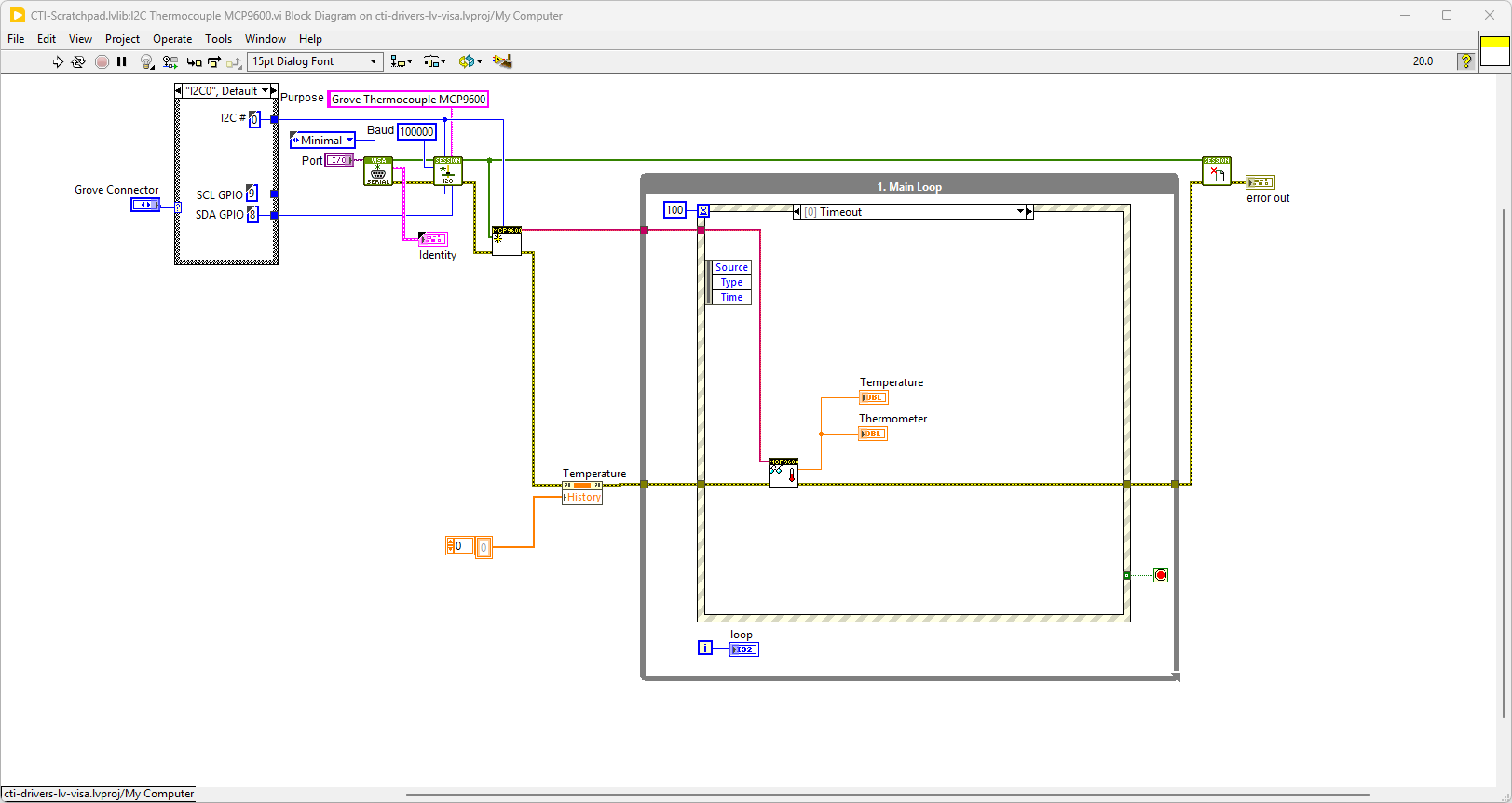 GroveI2CThermocoupleAmpMCP9600 BD