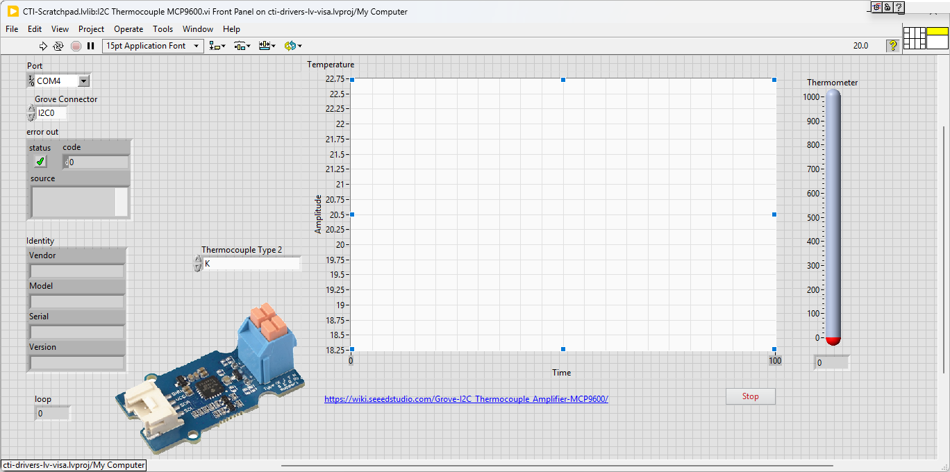 GroveI2CThermocoupleAmpMCP9600 FP
