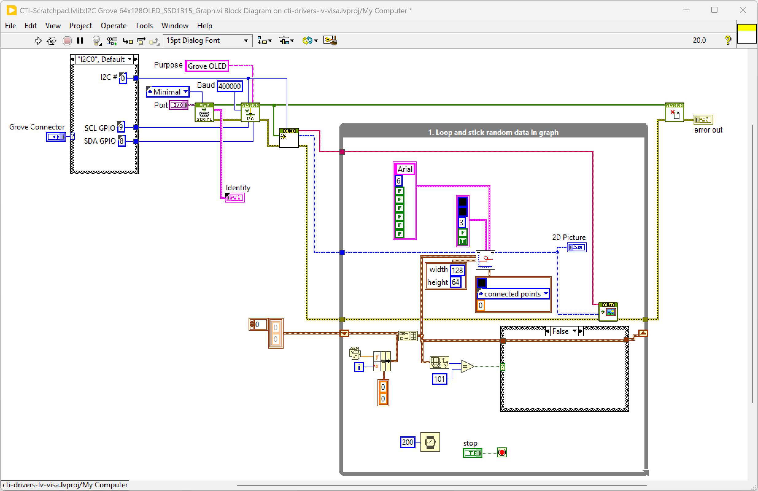 GroveOLED64x128 SSD1315 GraphBD