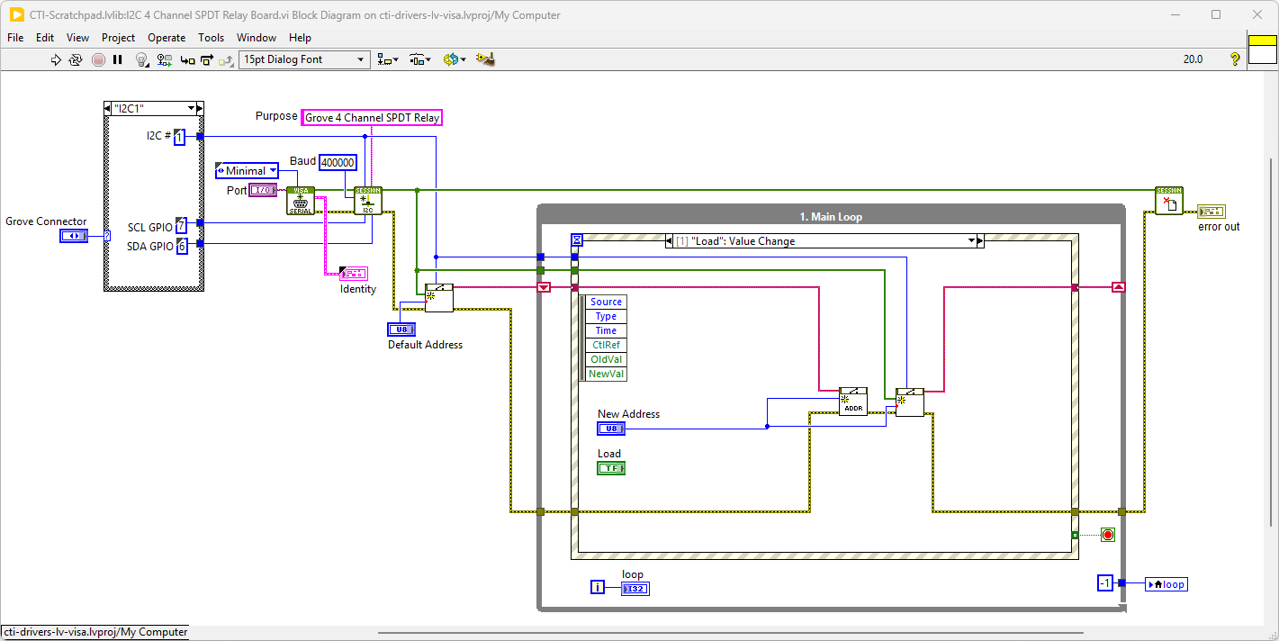 I2C4ChanSPDTRelayBoardBD