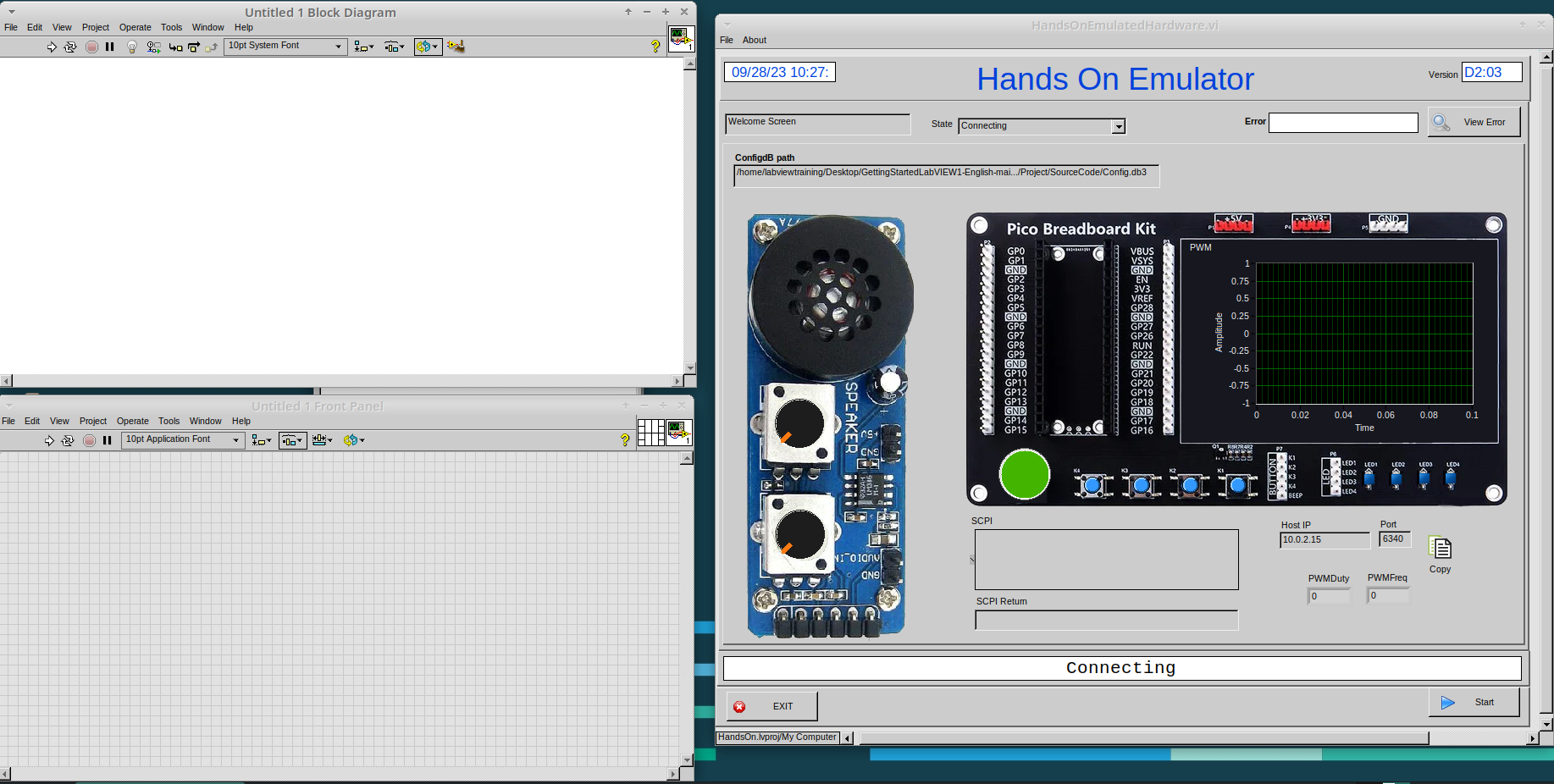 cm 006.00 SetupScreen BlockDiagram FrontPanel Emulator