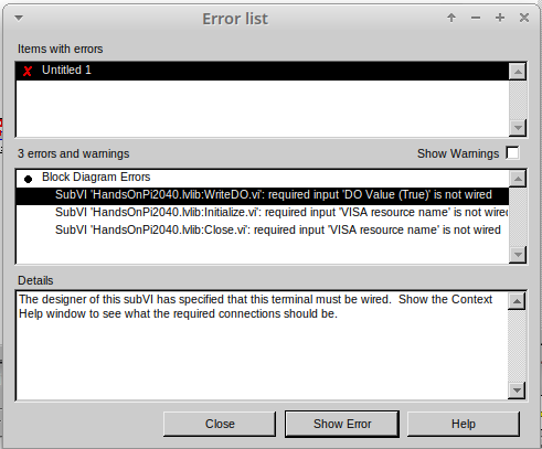 cm 009.00 ErrorList 1