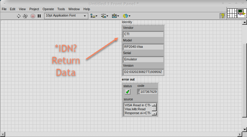 cm 028.00 IDN ReturnData Displayed
