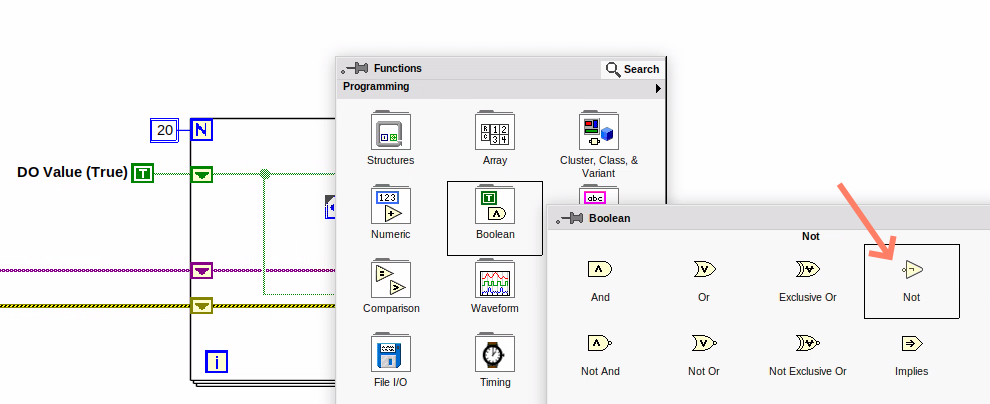 cm 041.00 RightClick FunctionsPalette Boolean Not