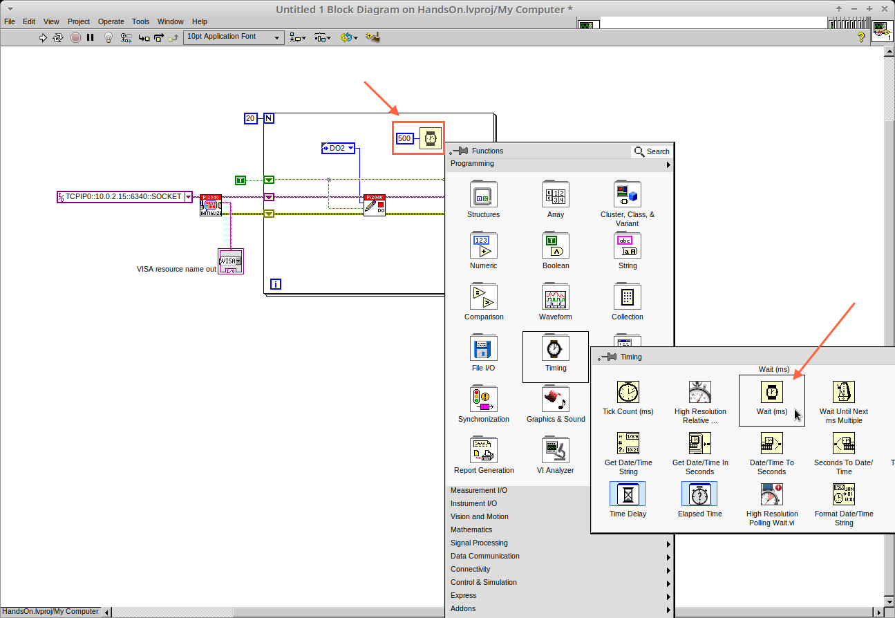 cm 042.00 RightClick FunctionsPalette Timing Wait(ms)