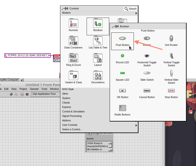 cm 046.00 RightClick ControlsPalette Boolean PushButton