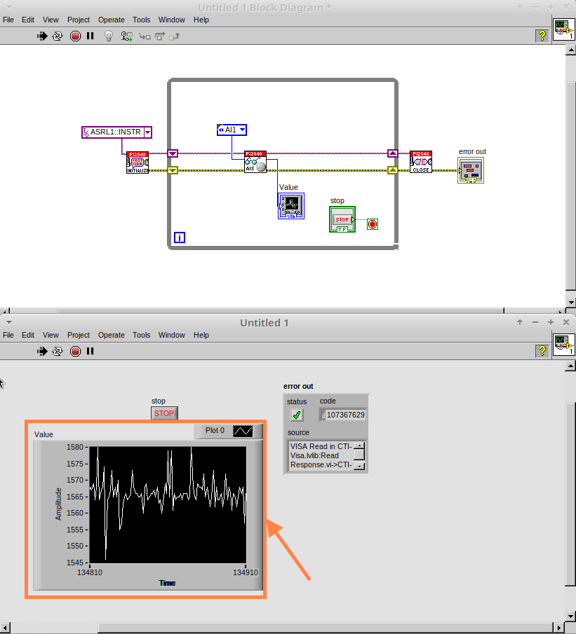 cm 087.00 FrontPanel StopButton ErrorOut Chart