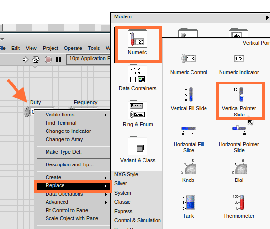 cm 096.00 RightClick Replace modern Numeric VerticalPointerSlide