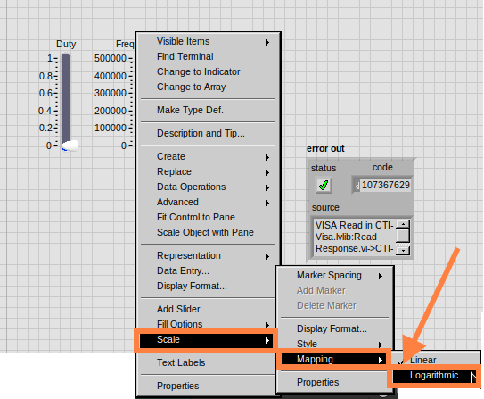 cm 097.00 RightClick Scale Mapping Logarithmic