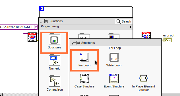 cm 100.00 RightClick FunctionsPalette Structures ForLoop2